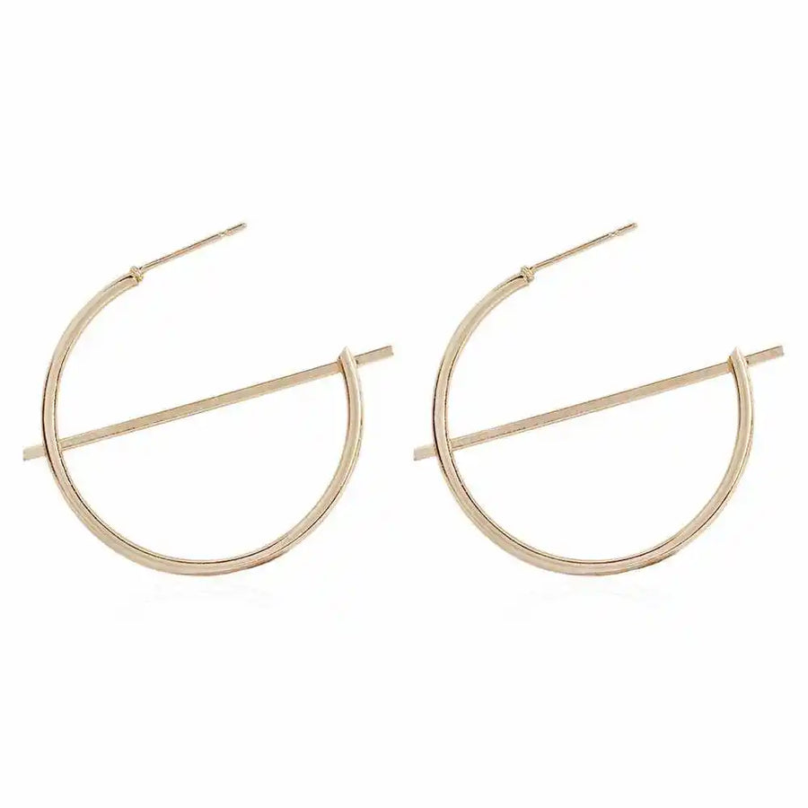 Simple Gold Earrings