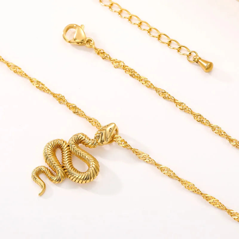 Snake Pendant  Necklace