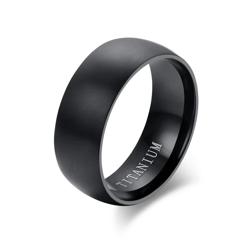 Matte Black Titanium Ring