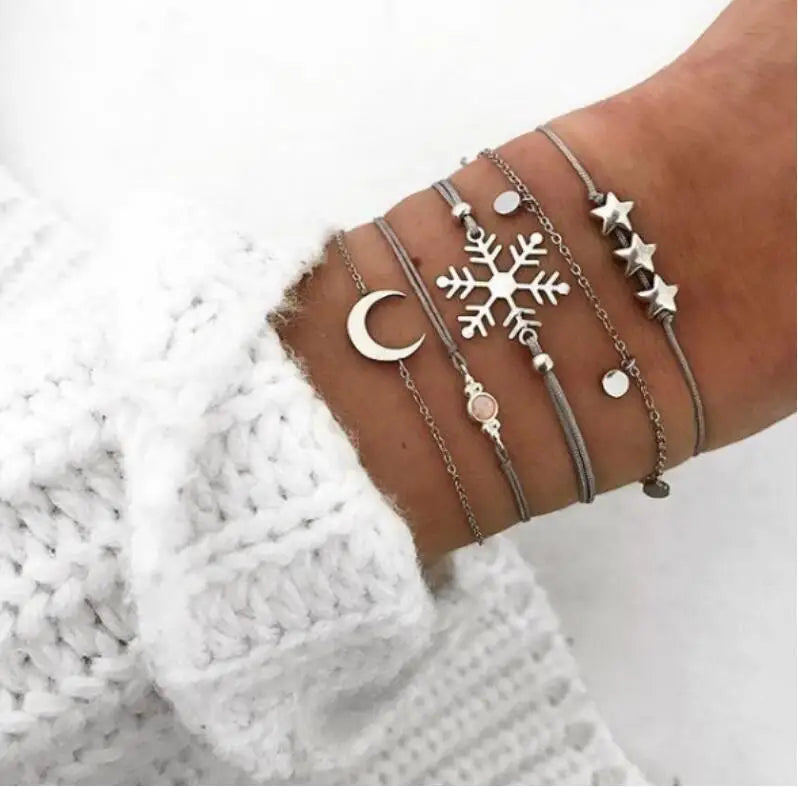 Vintage Boho Charm Bracelet