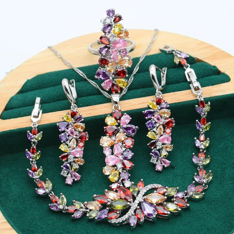 Multicolor Stone Jewelry Sets