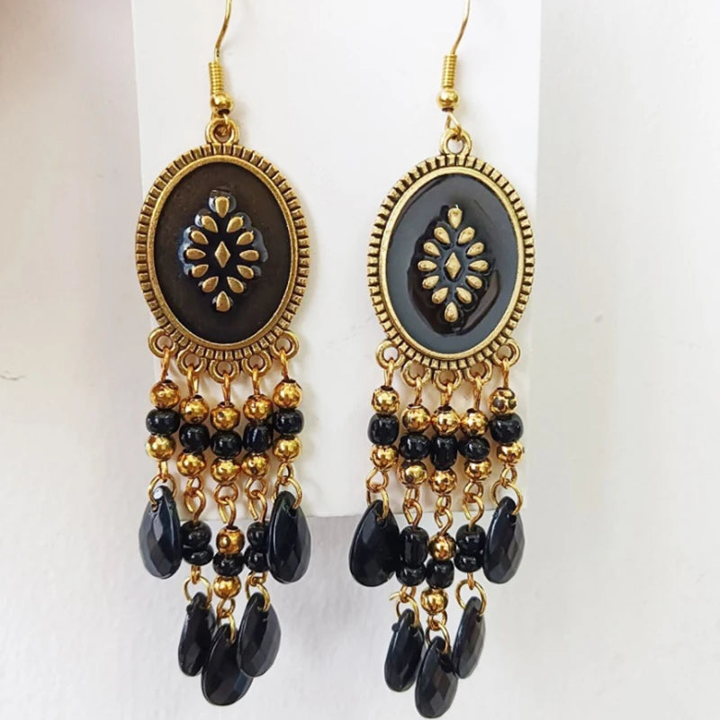 Bohemian Ethnic Fringed Tassel Earrings