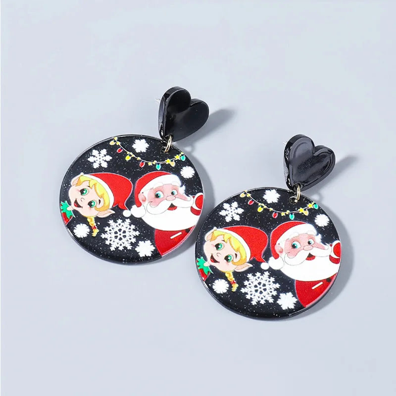 Trendy Statement Christmas Earrings