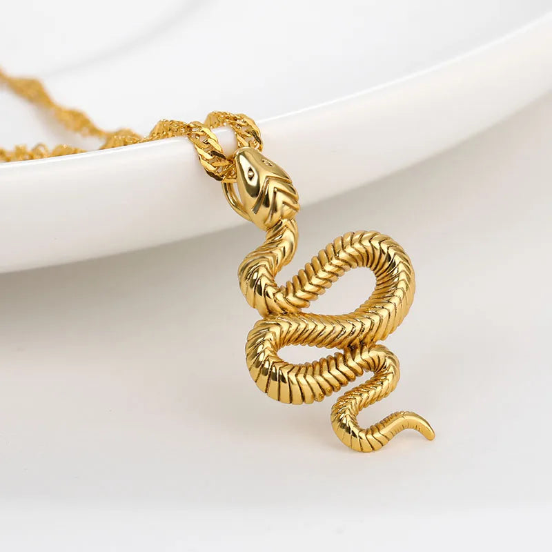 Snake Pendant  Necklace