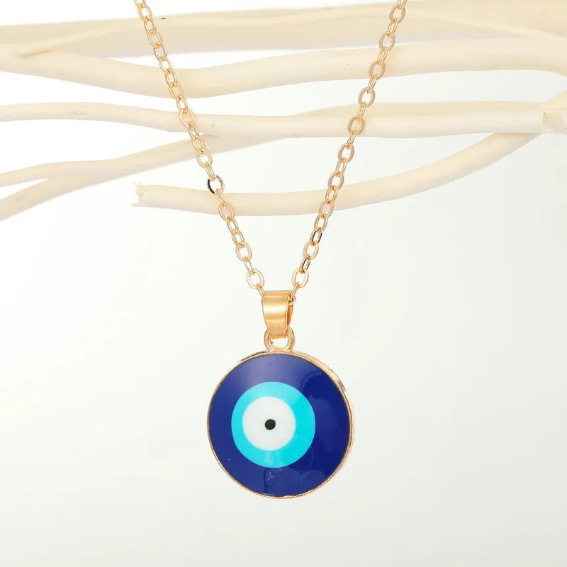 Vintage Boho Eye Pendant Necklace