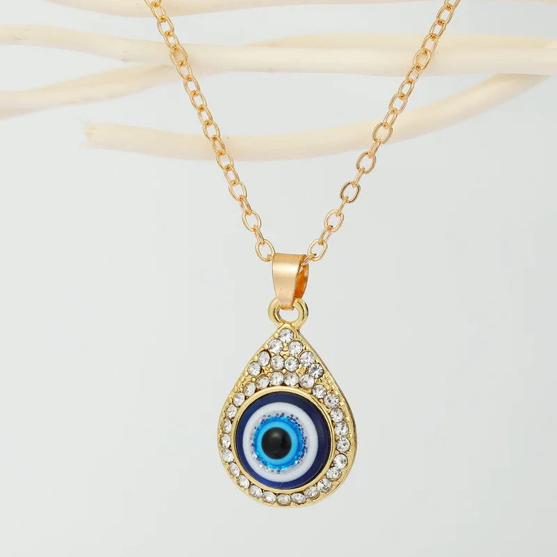 Vintage Boho Eye Pendant Necklace