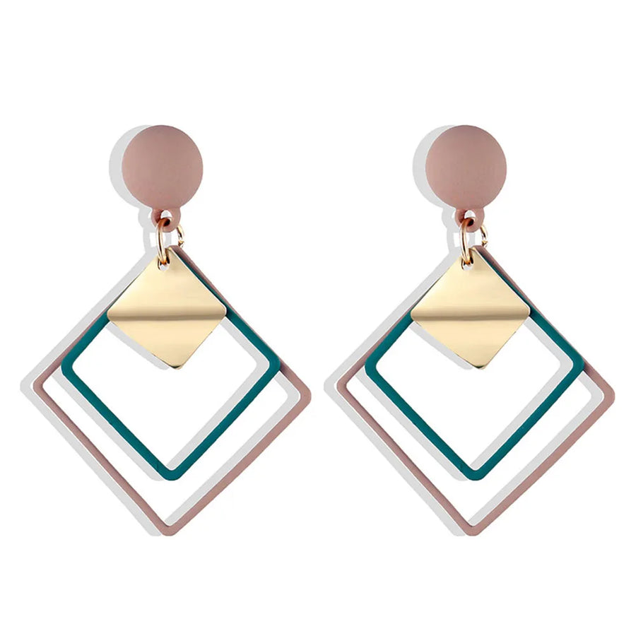 Fashion Statement Geometric Drop Earrings