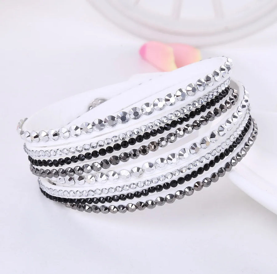 Multilayer Rhinestone Crystal Bracelet