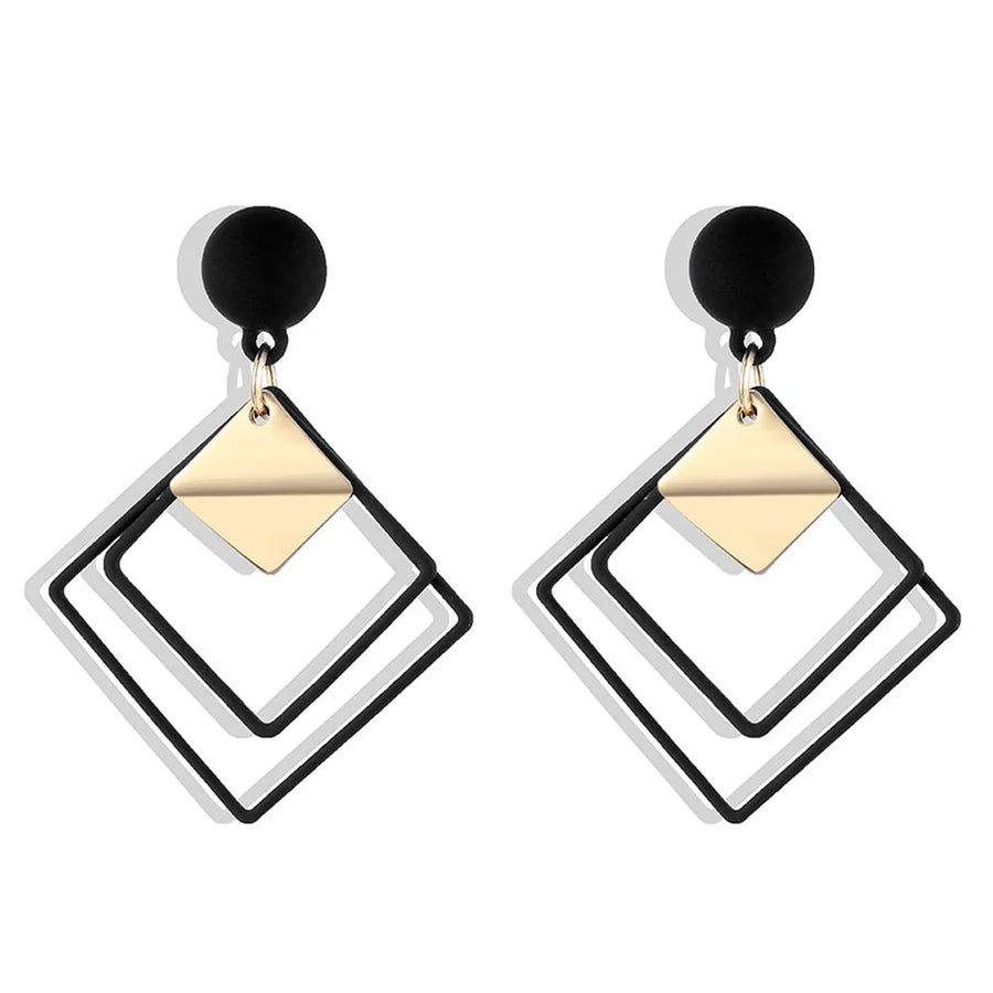 Fashion Statement Geometric Drop Earrings