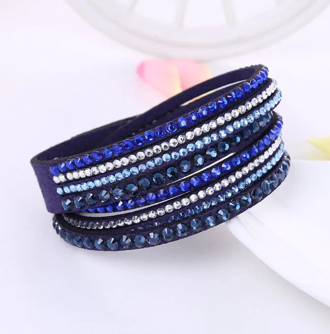 Multilayer Rhinestone Crystal Bracelet