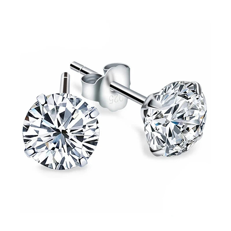 925 Sterling Silver Zircon Studs