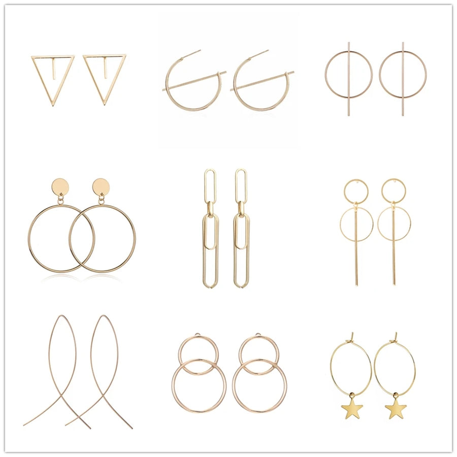 Simple Gold Earrings