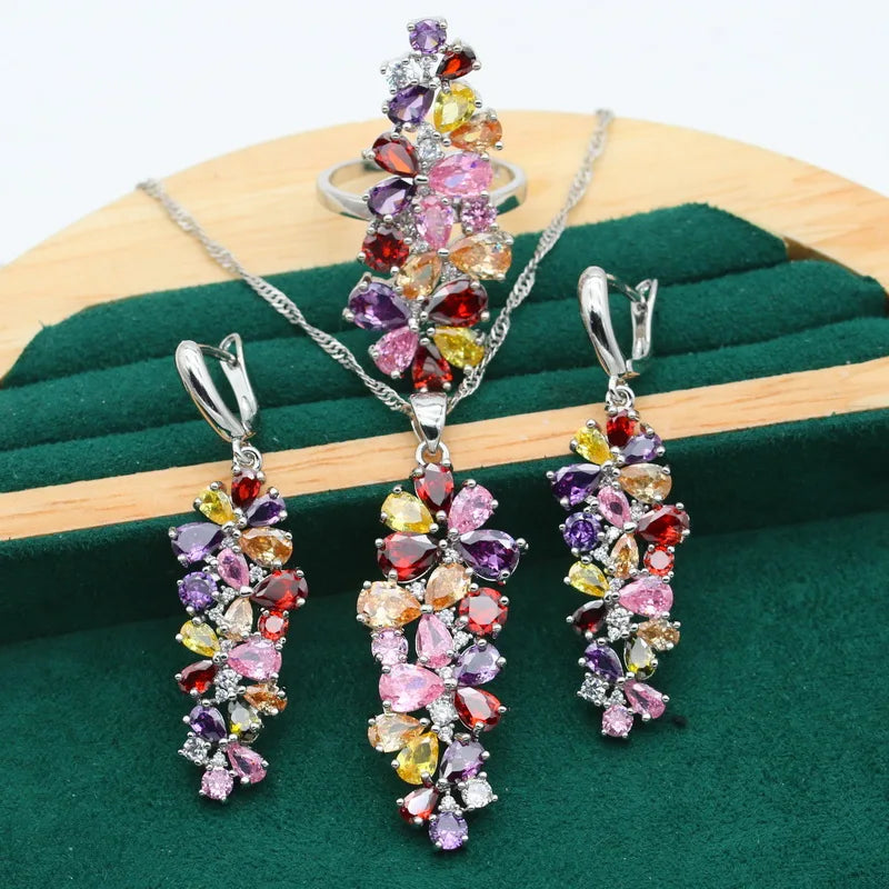 Multicolor Stone Jewelry Sets