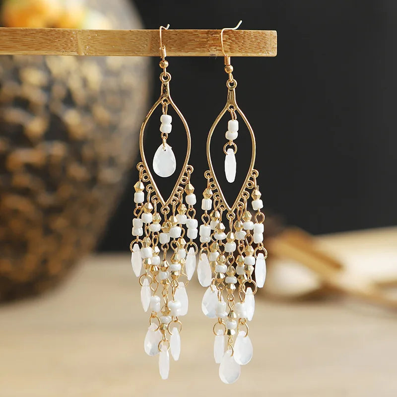 Bohemian Ethnic Fringed Tassel Earrings