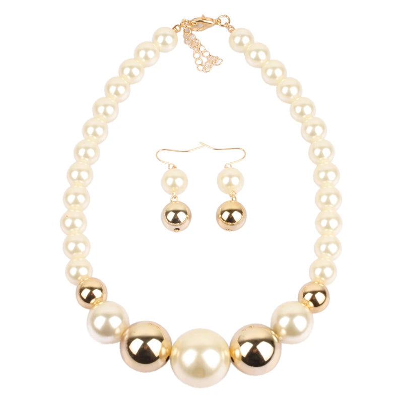 Big Pearl Jewelry Set