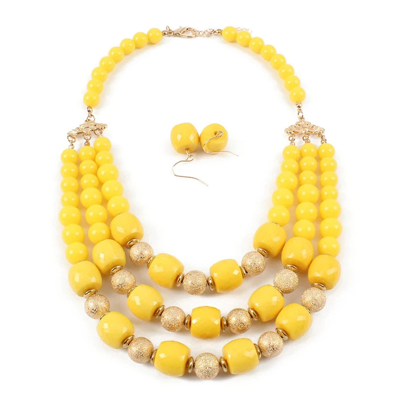 African Beads Jewelry Set