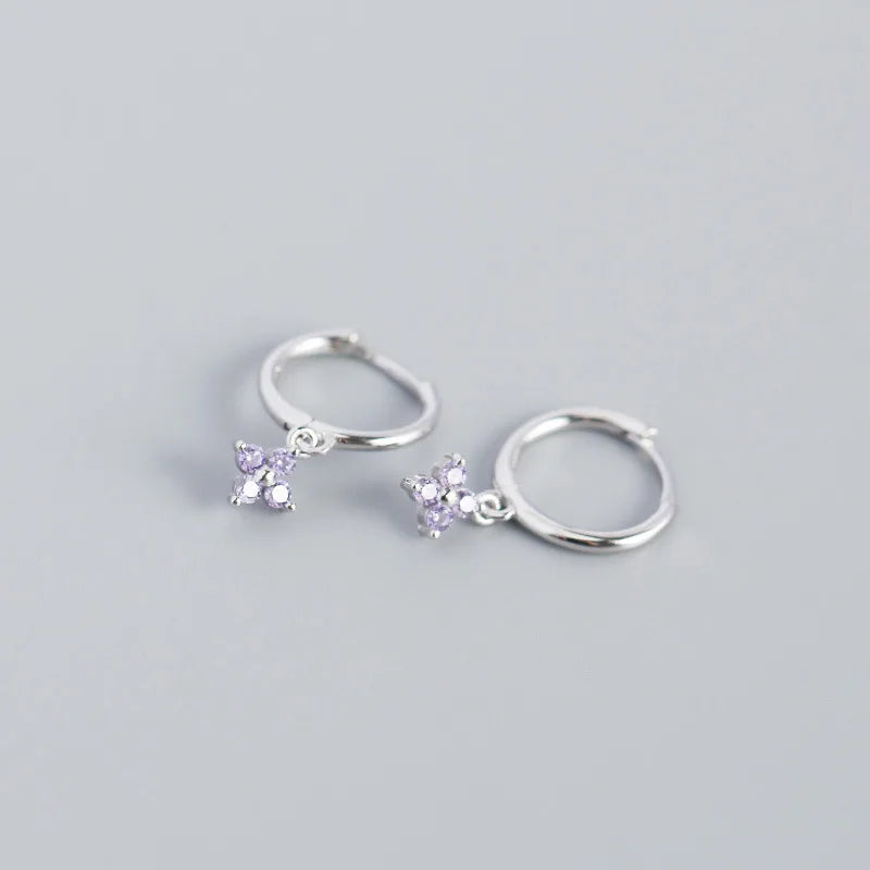 925 Sterling Silver Sweet Floral Earrings