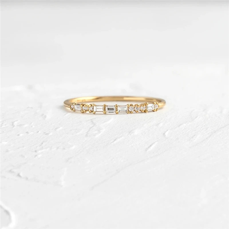 Thin Bohemia Zircon Ring