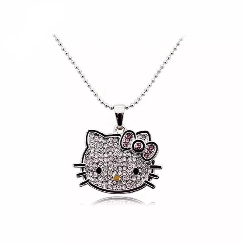 Hello Kitty Diamond Pendant Necklace