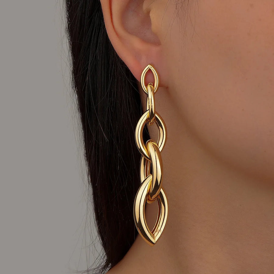 Stainless Steel Chain Earrings