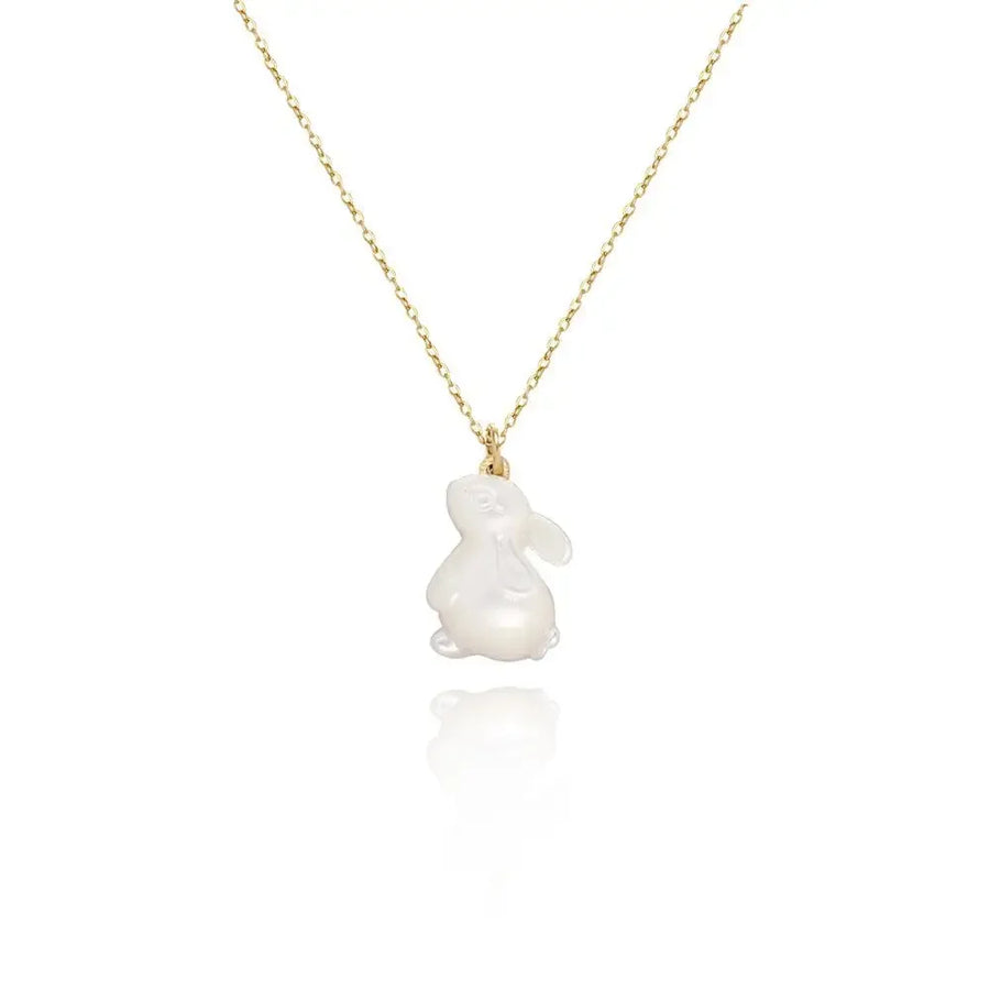 White Rabbit Gold Plated Necklace