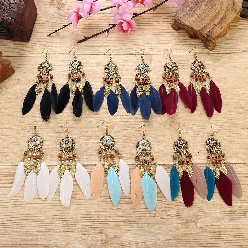 Vintage Bohemian Long Earrings