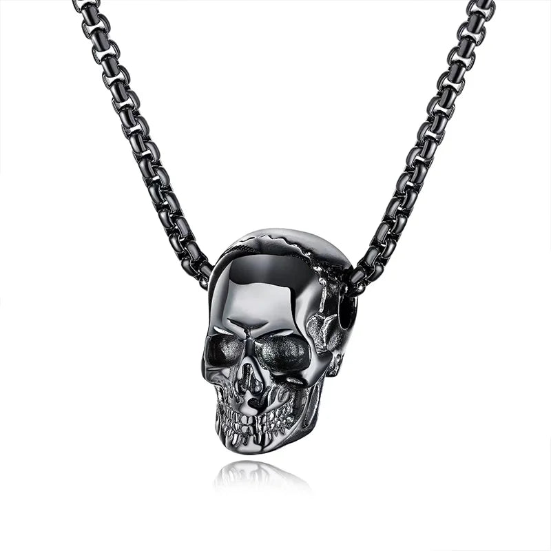 Gold-plated Skull Necklace