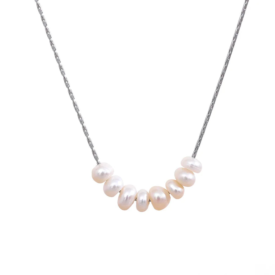 Chic Exquisite Natural Pearl Beads Necklace