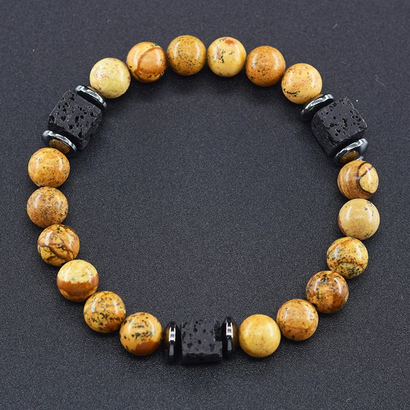 Black Lava Healing Stone Bracelet