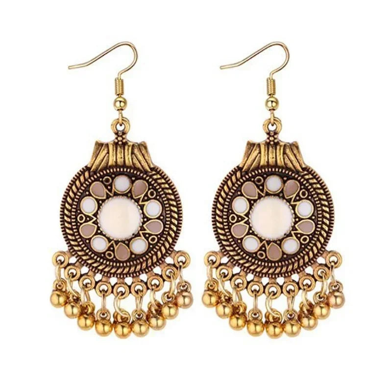 Geometric Tassels Dangle Earring