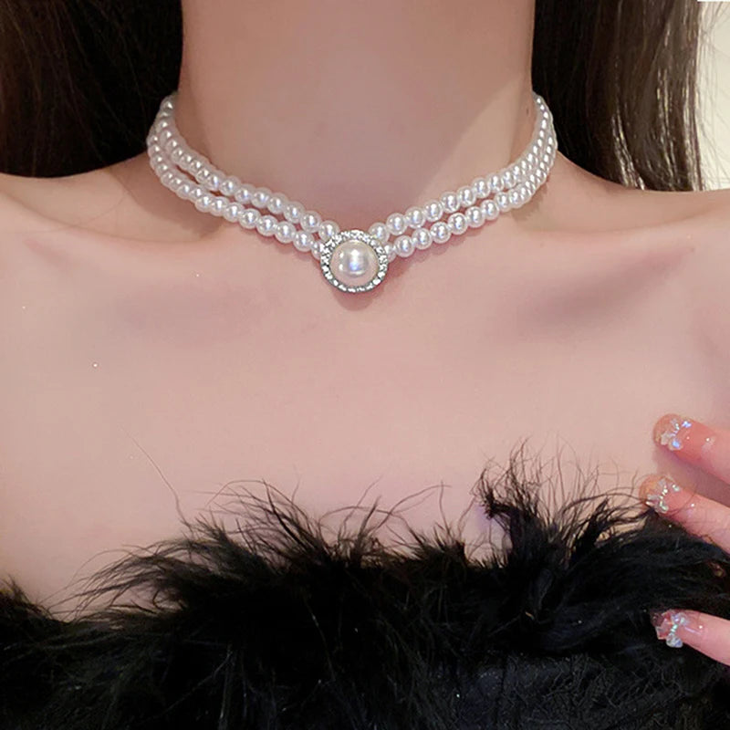 Elegant Pearl Bridal Jewelry Set