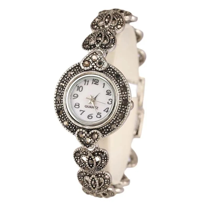 Vintage Luxury Rhinestone Bracelet Watch