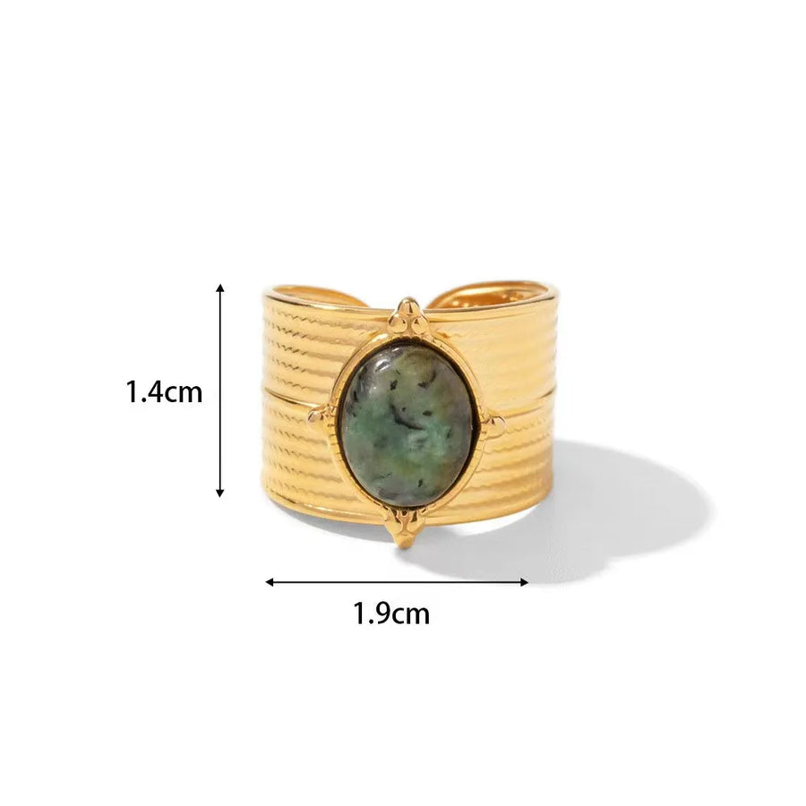 Trendy Stone Layered Ring