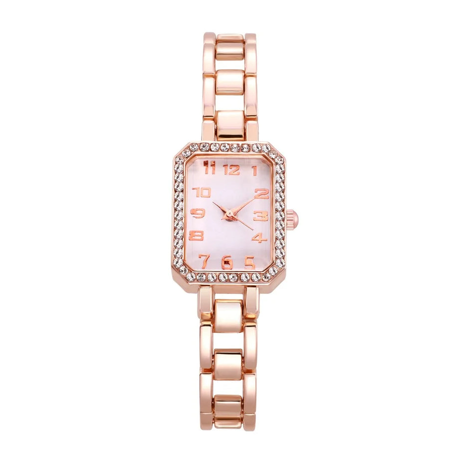 Luxury Women's Diamond Square Watch