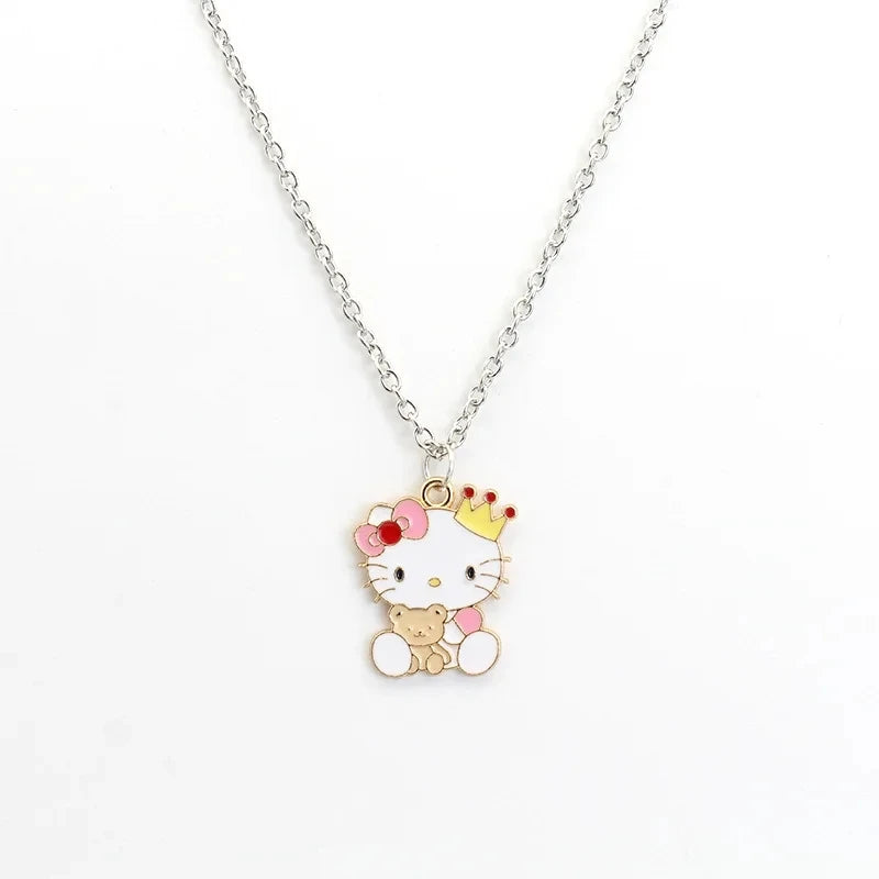 Hello Kitty Diamond Pendant Necklace