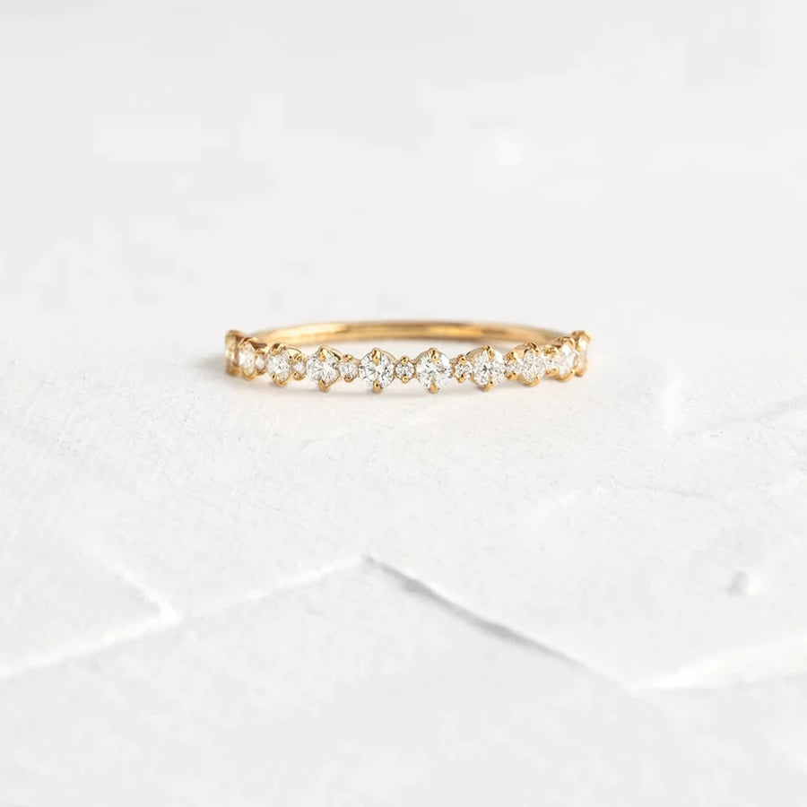 Thin Bohemia Zircon Ring