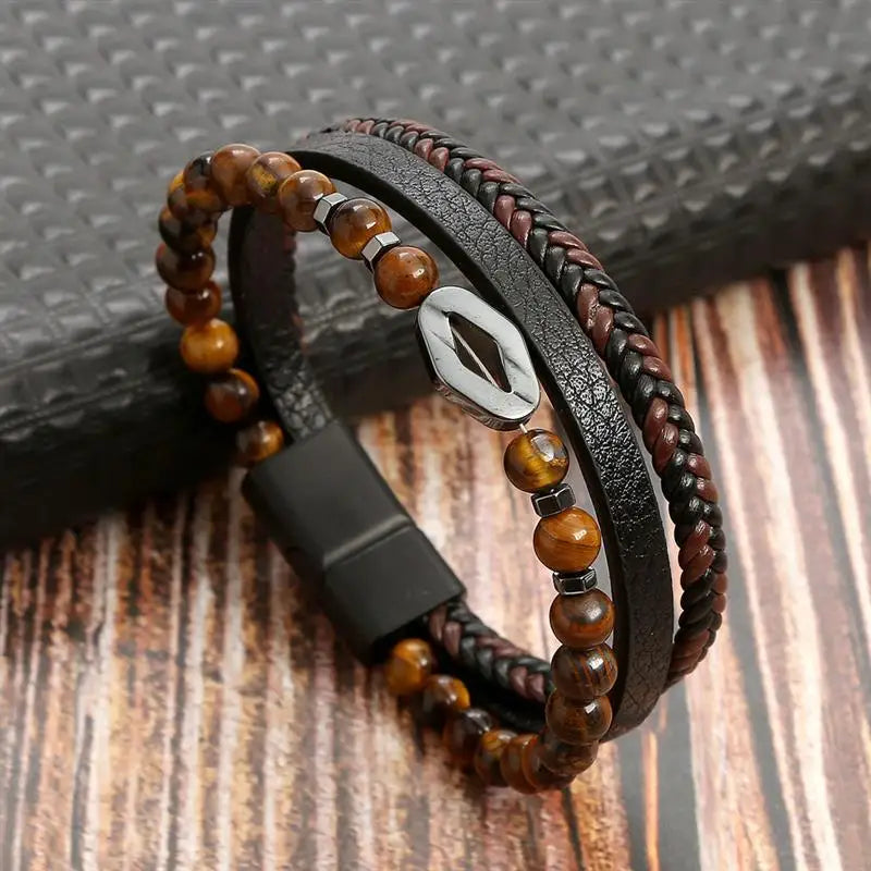 Classic High Quality Leather Bracelet