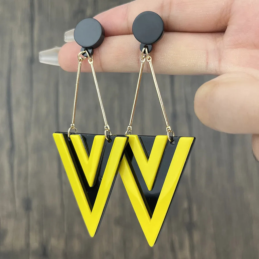 Triangle Drop Earrings