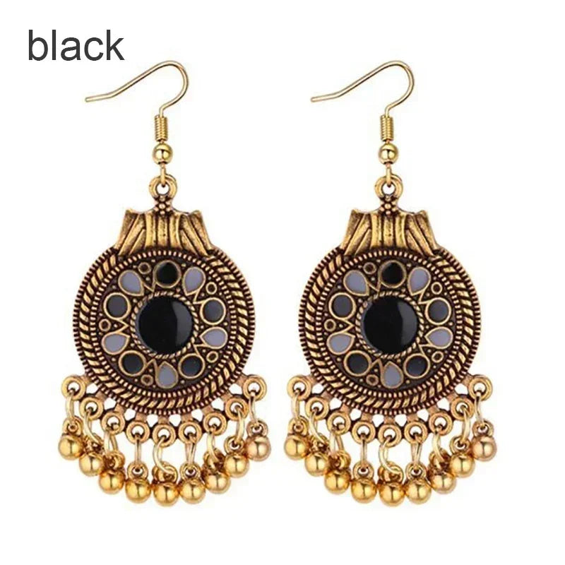 Geometric Tassels Dangle Earring