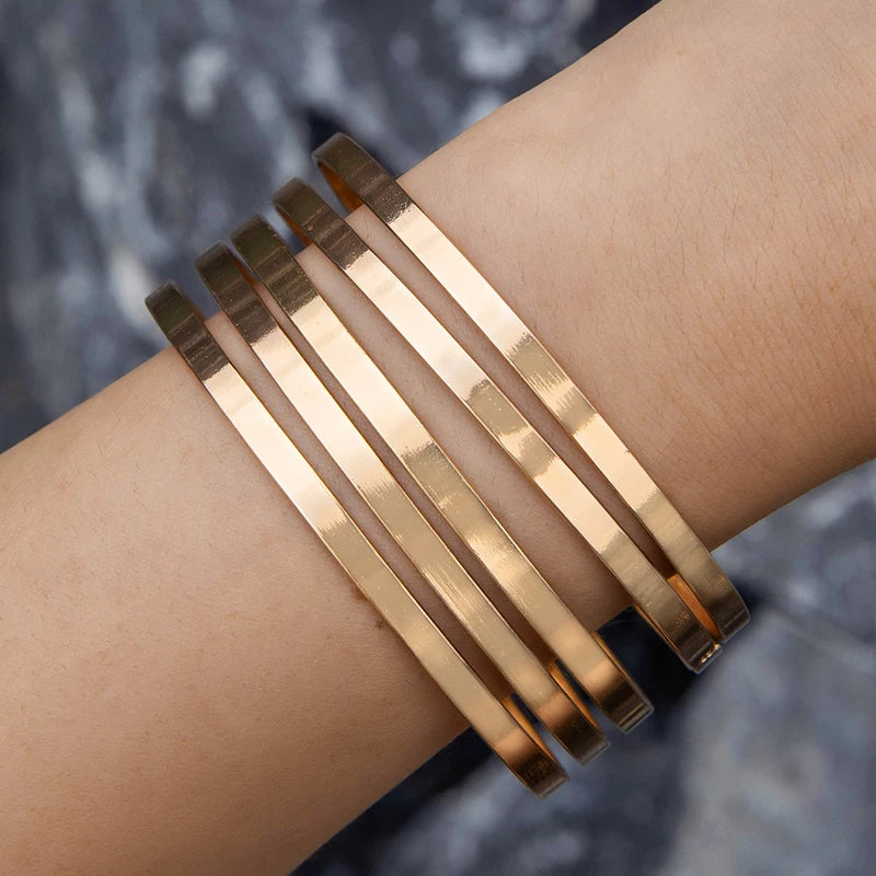 Punk Gold Color Bracelets