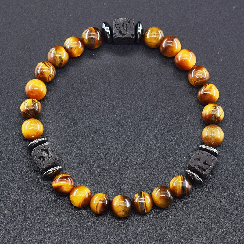 Black Lava Healing Stone Bracelet