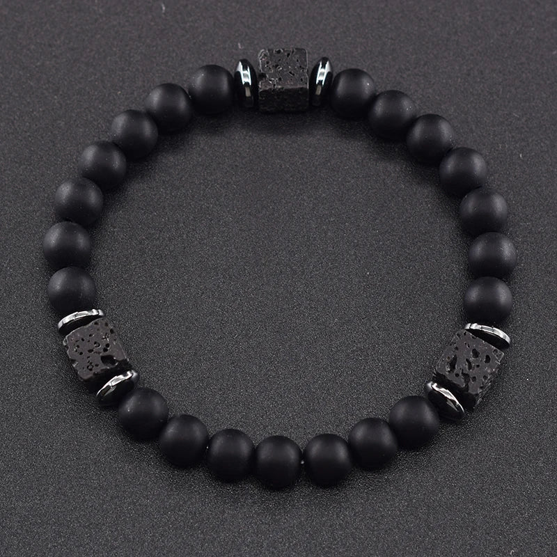 Black Lava Healing Stone Bracelet