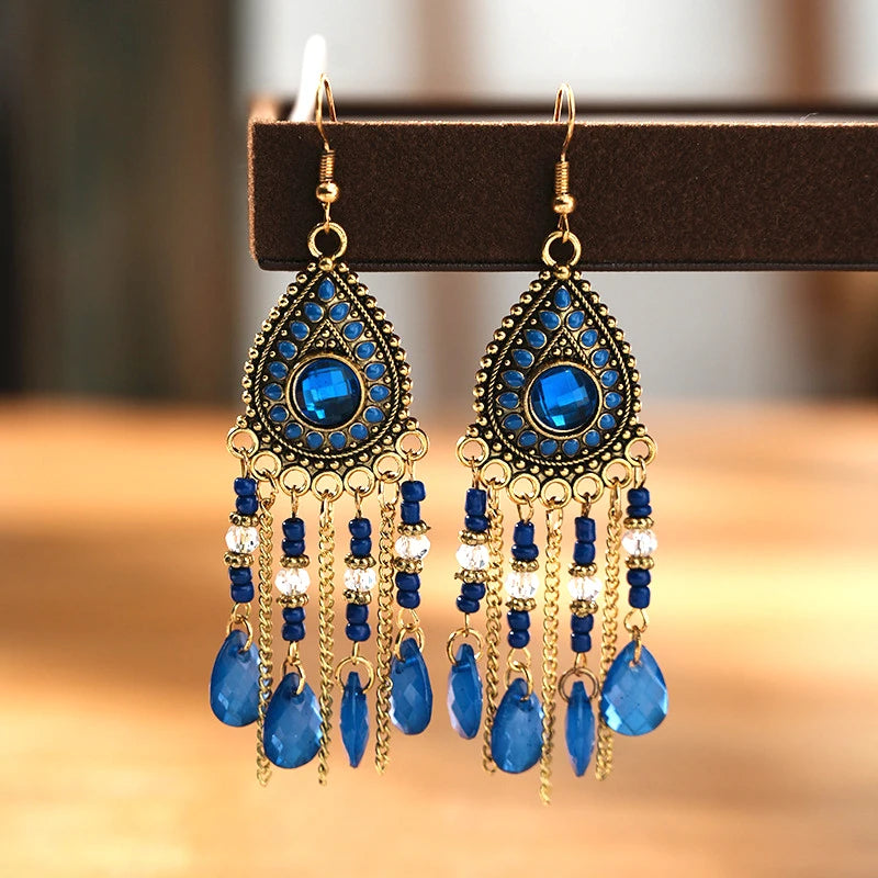 Bohemian Ethnic Fringed Tassel Earrings