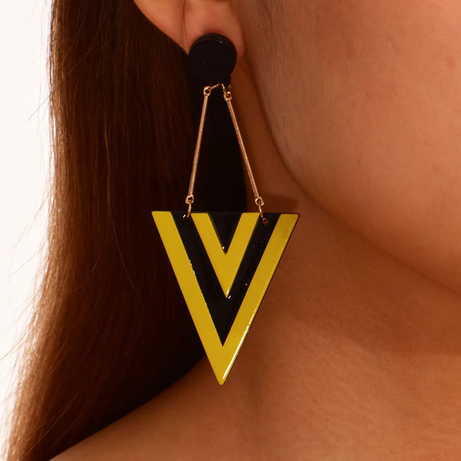 Triangle Drop Earrings