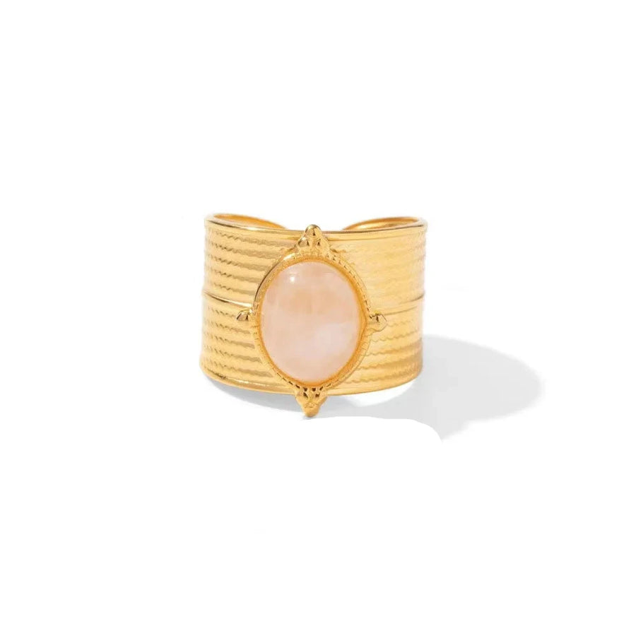 Trendy Stone Layered Ring