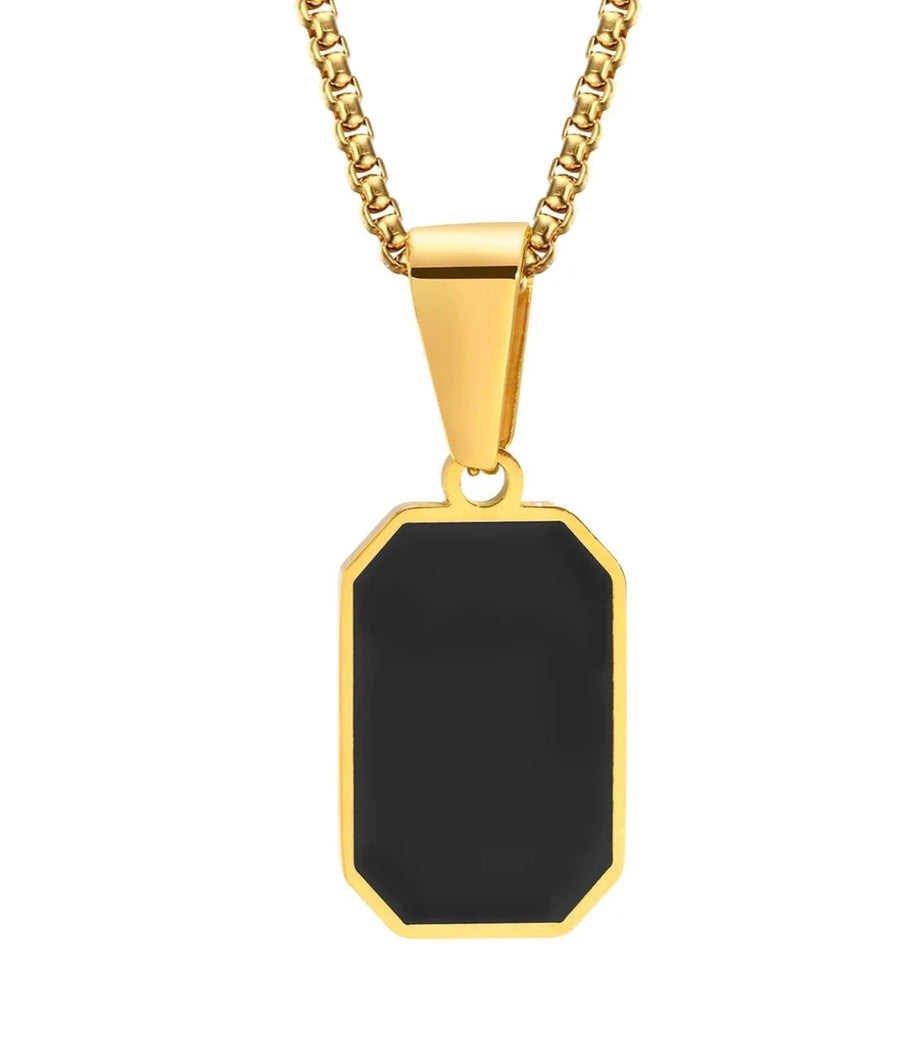 Geometric Square Necklace