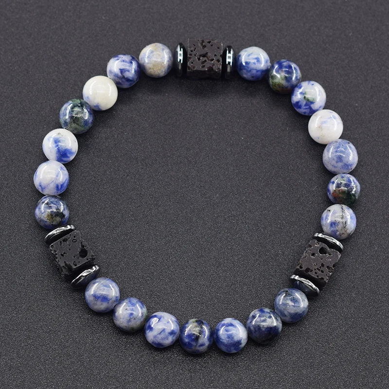 Black Lava Healing Stone Bracelet