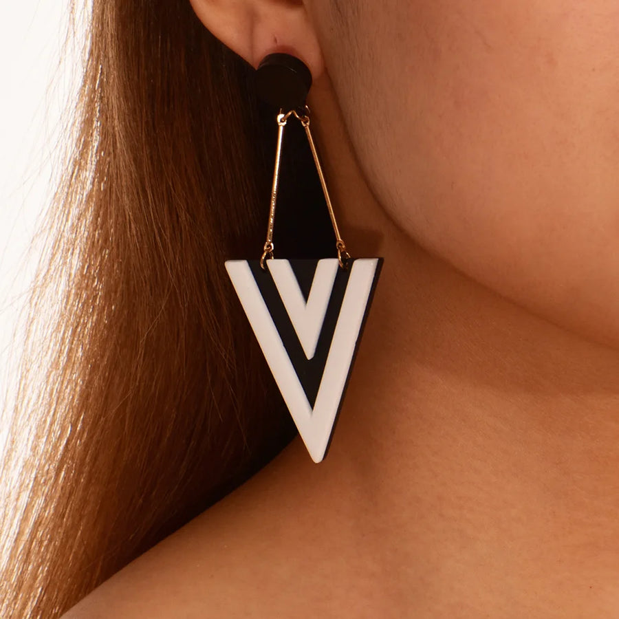 Triangle Drop Earrings