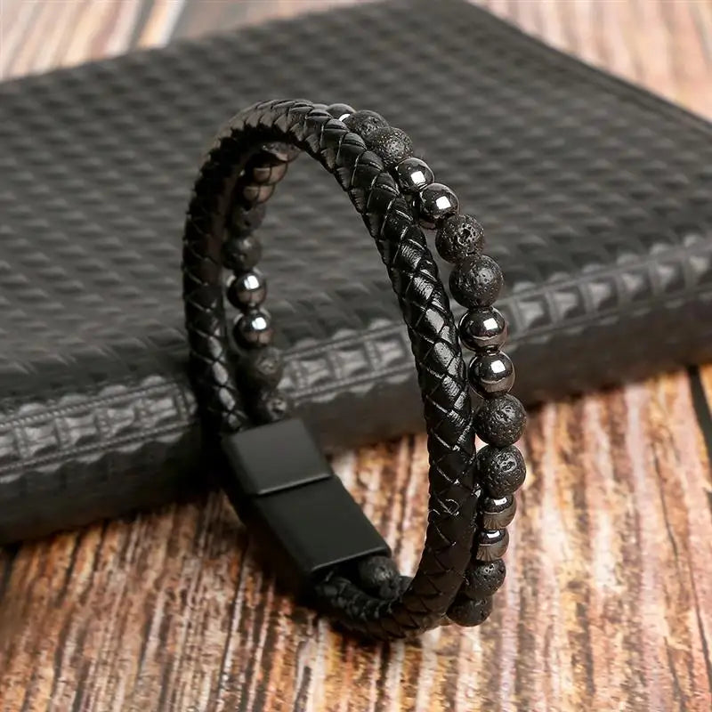 Classic High Quality Leather Bracelet