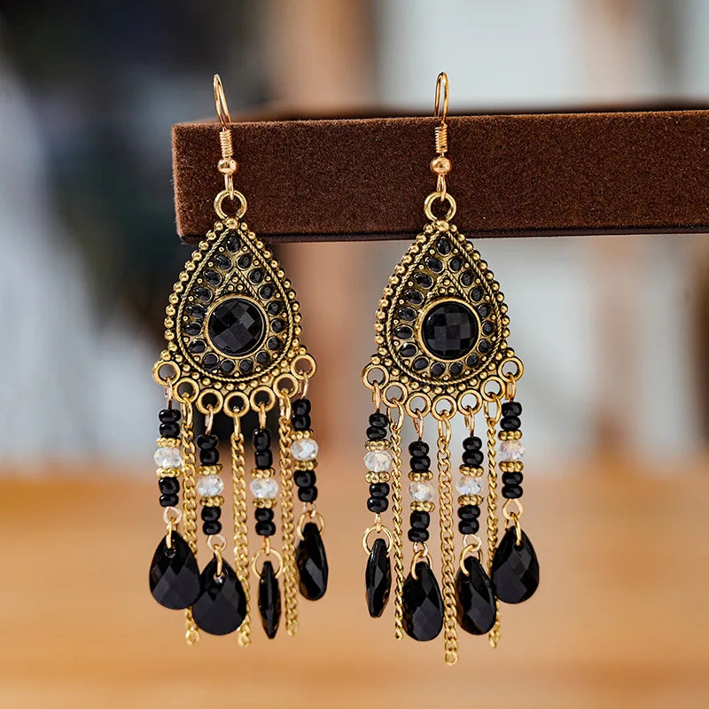 Bohemian Ethnic Fringed Tassel Earrings